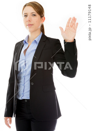 Attractive caucasian girl in studio 11179148