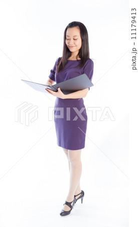 Attractive Asian girl 30s isolated on white background Attractive Asian girl 30s isolated on white background 11179413