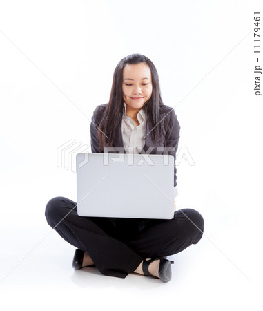 Attractive Asian girl 30s isolated on white background Attractive Asian girl 30s isolated on white background 11179461