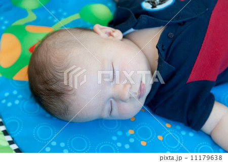Close-up of a baby boy sleeping 11179638