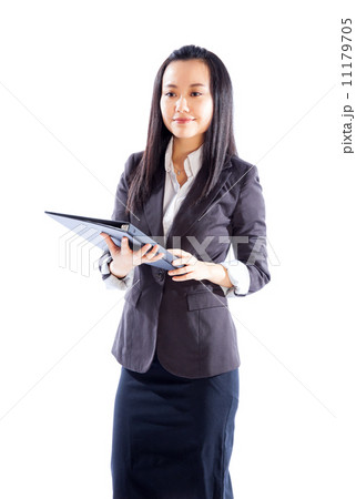 Attractive Asian girl 30s isolated on white background Attractive Asian girl 30s isolated on white background 11179705