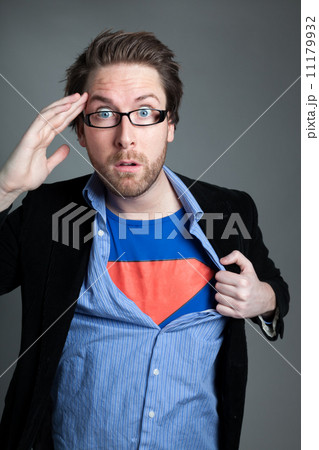 Attractive caucasian man shot in studio 11179932