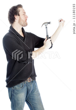 Attractive caucasian man shot in studio 11180193