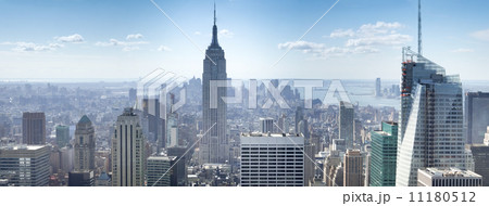 Skyscraper in a city, Empire State Building, Lower Manhattan, Ne 11180512