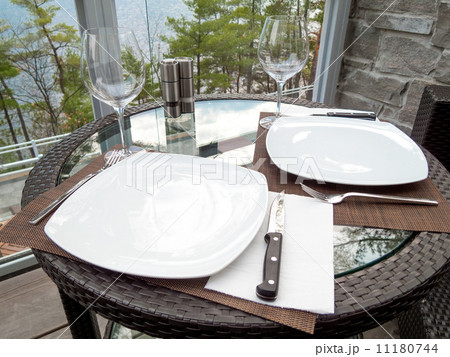 Dining table in a restaurant Dining table in a restaurant 11180744