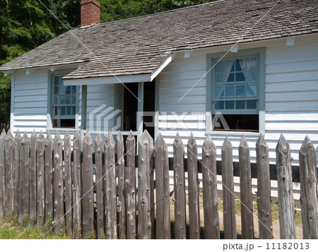 Facade of a log cabin 11182013