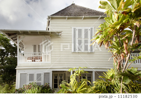 Low angle view of a house, Jamaica 11182530