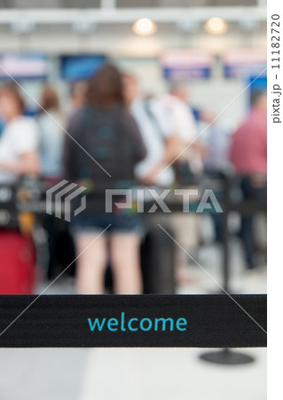 Welcome sign at an airport, Alberta, Canada Welcome sign at an airport, Alberta, Canada 11182720
