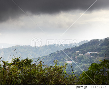 Clouds over a mountain range, Jamaica 11182796