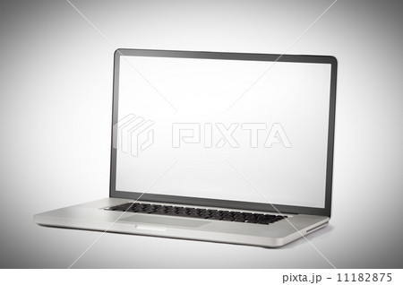 open blank laptop isolated on a white background open blank laptop isolated on a white background 11182875