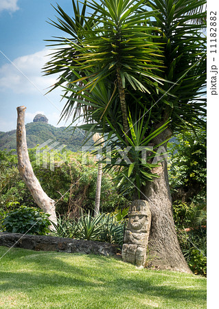 Totem pole in a garden, Mexico City, Mexico Totem pole in a garden, Mexico City, Mexico 11182882