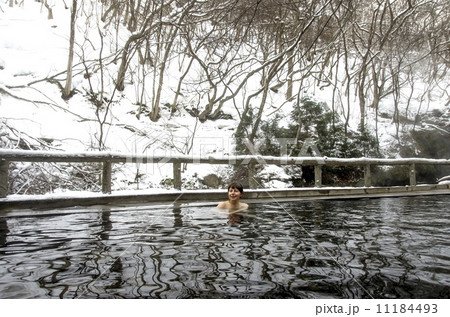 Winter resort, happy woman, 11184493