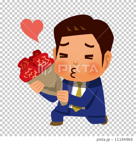 告白するビジネスマン 11184968