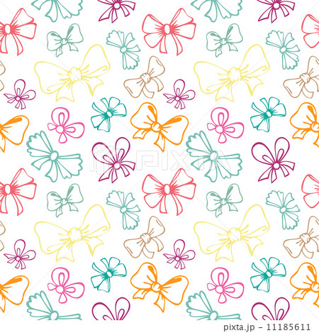 seamless pattern with gift bow 11185611