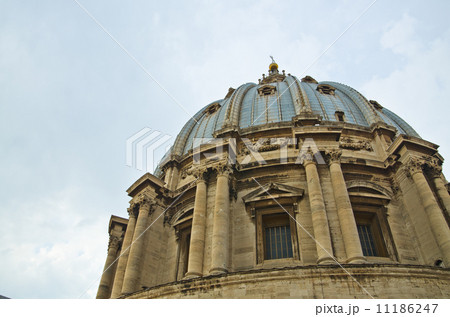 A dome of the St. Petr's Basilica A dome of the St. Petr's Basilica 11186247
