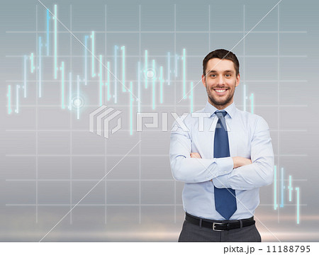 handsome businessman with crossed arms handsome businessman with crossed arms 11188795