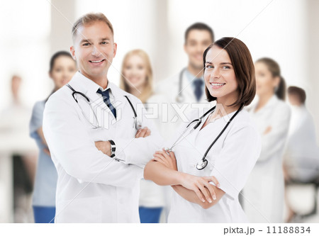 two young attractive doctors two young attractive doctors 11188834