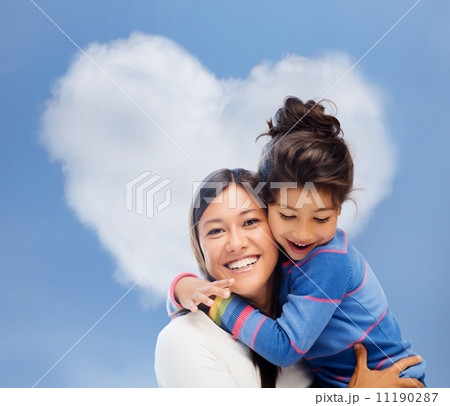 hugging mother and daughter hugging mother and daughter 11190287