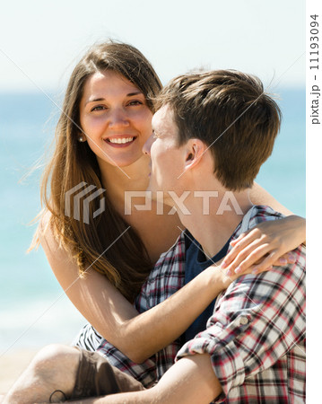 man and woman spending a weekend at the seaside man and woman spending a weekend at the seaside 11193094