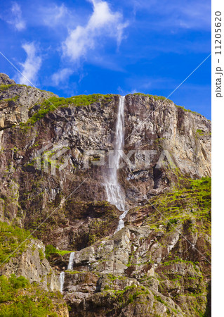 Waterfall in Fjord Sognefjord - Norway 11205620