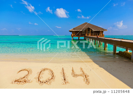 Numbers 2014 on beach Numbers 2014 on beach 11205648