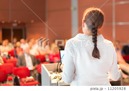 Female academic professor lecturing at the faculty. Female academic professor lecturing at the faculty. 11205928