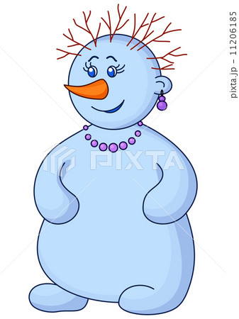 Snowball woman with hair 11206185