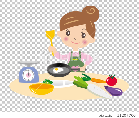 料理するママ 11207706