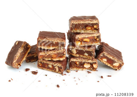 Pile of broken chocolate Pile of broken chocolate 11208339