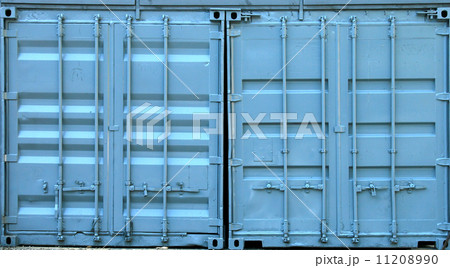 Blue metal containers doors texture 11208990