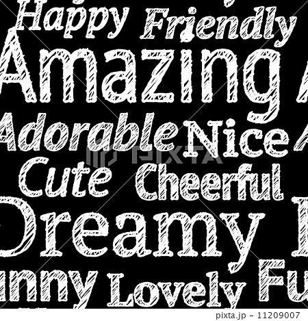 Vector sketch letters, seamless pattern 11209007