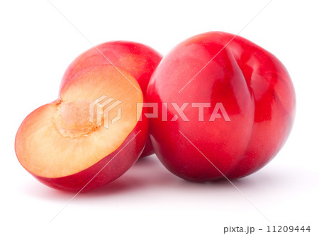Sweet plum isolated on white background cutout 11209444
