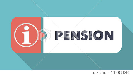 Pension Concept in Flat Design. Pension Concept in Flat Design. 11209846