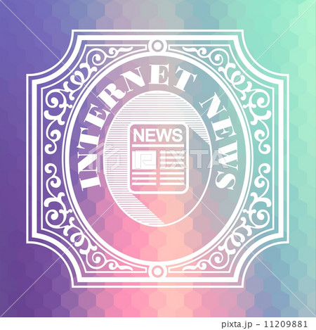 Internet News. Pastels Vintage Design Concept. 11209881