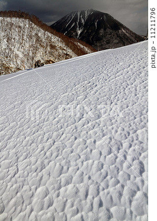 奥日光・社山頂上直下の雪原と男体山 奥日光・社山頂上直下の雪原と男体山 11211796