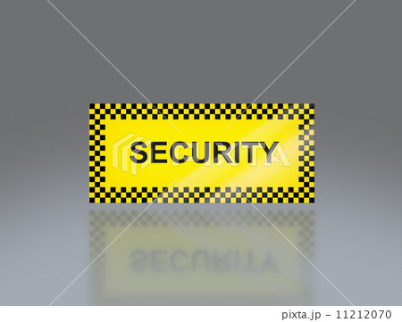 yellow Security signage yellow Security signage 11212070