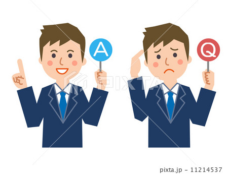 会社員QA上半身 11214537