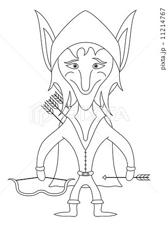 Elf archer, contour 11214767
