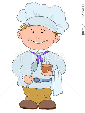 Cook with cup of coffee 11215841