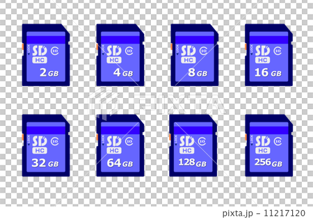 Sdカードいろいろのイラスト素材