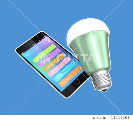 Led調光アプリのイラスト素材
