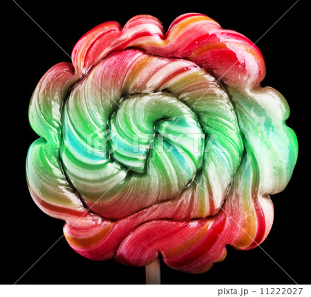 Bright colorful lollipop over black background 11222027