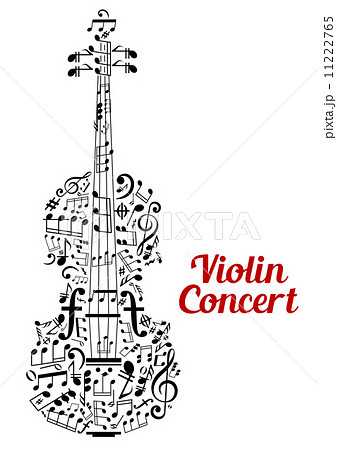 Creative violin concert poster design 11222765