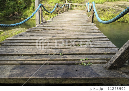 Wooden Suspension Bridge 11223992