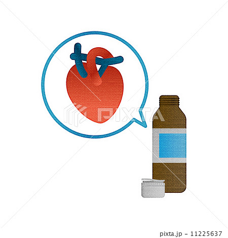 心臓 滋養強壮 負担 栄養ドリンクのイラスト素材