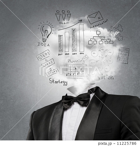 Man has an ideas instead of his head 11225786