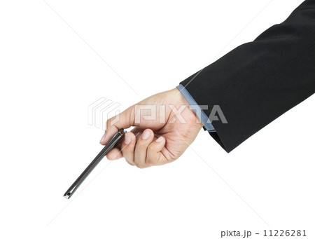 business man holding smart phone business man holding smart phone 11226281