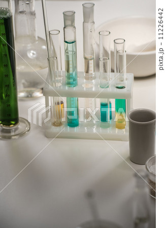 Laboratory flasks liquid table Laboratory flasks liquid table 11226442