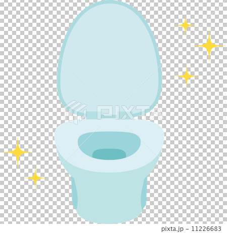 清潔なトイレの便器のイラスト素材