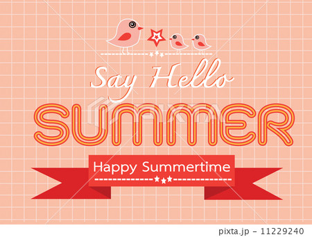 Summer concept  idea design card 11229240
